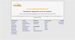 Desktop Screenshot of forums.stardustsoftware.com